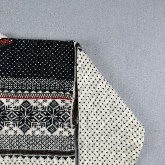 Squaw Valley Sweater Women’s Medium Multicolor Wool‎ Nordic Fair Isle Cardigan - Picture 14 of 16